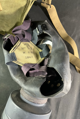 interieur masque à gaz anglais ww2