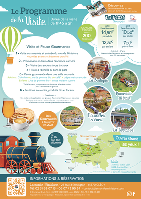 Le monde Miniature tarifs Groupes 2026 p2