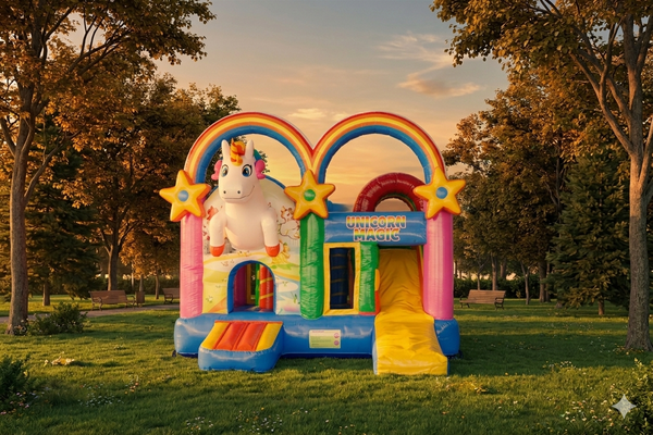 Hüpfburg Multiplayeinhorn