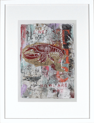 "no, we are not!", ca. 27 x 19 cm auf Leinwand