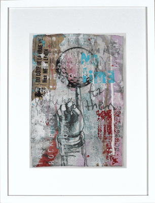 "No time for them", ca. 27 x 19 cm auf Leinwand