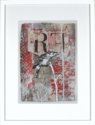 "I `ve done enough today", ca. 27 x 19 cm auf Leinwand