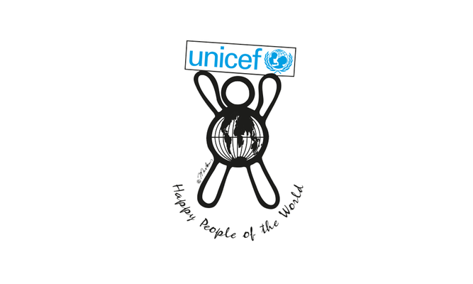 Happy people 4 unicef - logo ontwerp