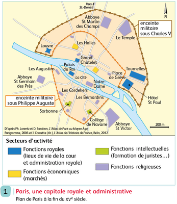Doc.5 p.114 : Paris, une capitale royale et administrative