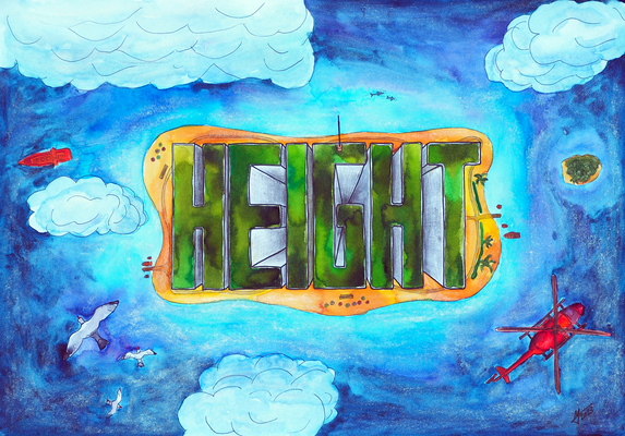 Height, Mixed Media, A4, 2023