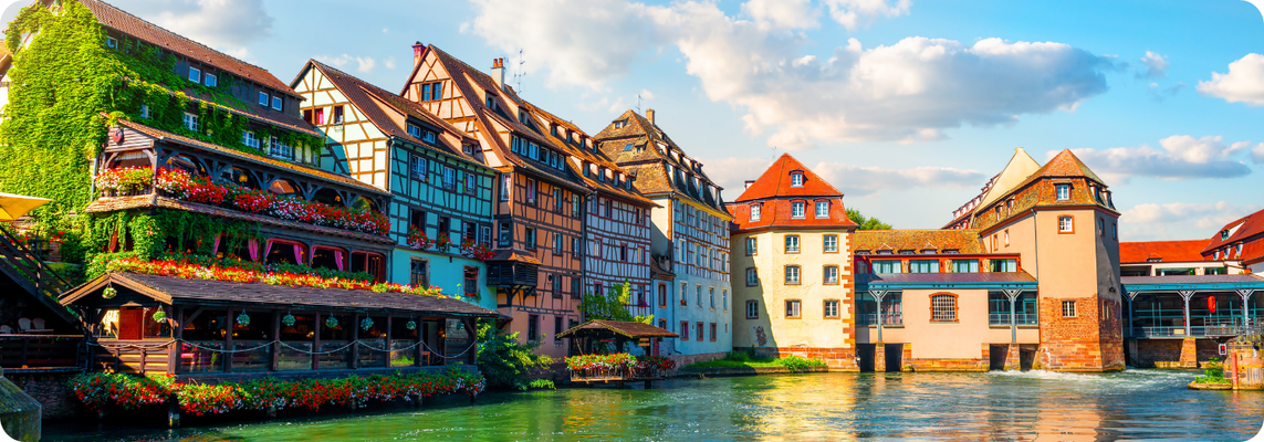 The picturesque canals of Petite France, a timeless symbol of Strasbourg's charm.