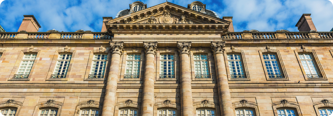 Palais Rohan, once the residence of Strasbourg’s bishops, showcasing opulent French architecture.