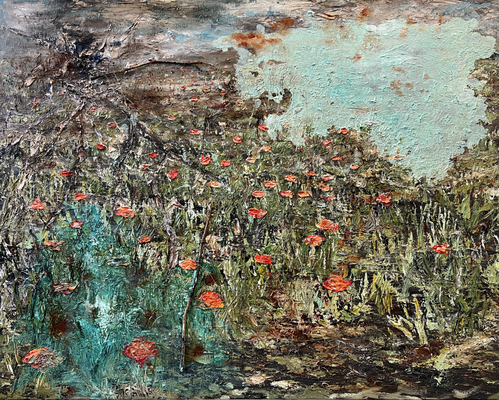 Poppies - 100 x 80 cm