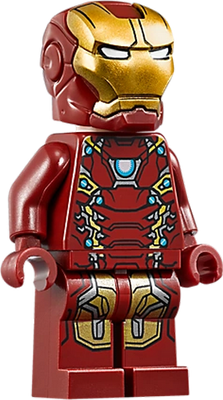 Iron Man [Avengers] [Lego] - héros de média - personnages - smiley émoticône émoji cartoon clipart illustration - artémotic