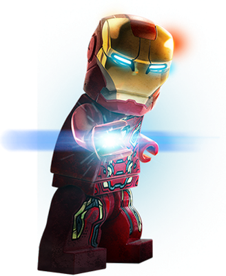 Iron Man [Avengers] [Lego] - héros de média - personnages - smiley émoticône émoji cartoon clipart illustration - artémotic