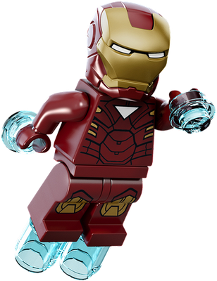 Iron Man [Avengers] [Lego] - héros de média - personnages - smiley émoticône émoji cartoon clipart illustration - artémotic