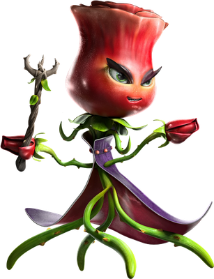 Rose [Plants vs Zombies] - héros de média - personnages - smiley émoticône émoji cartoon clipart illustration - artémotic