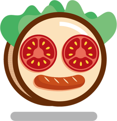 restauration - alimentation - smiley émoticône émoji cartoon clipart illustration - artémotic