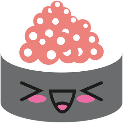 sushi - restauration - alimentation - smiley émoticône émoji cartoon clipart illustration - artémotic