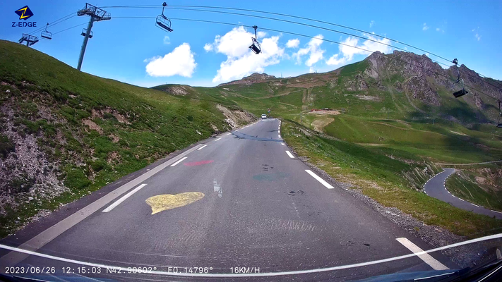 Bild: Wohnmobilreise in die Hochpyrenäen hier Fahrt zum Col du Tourmalet 