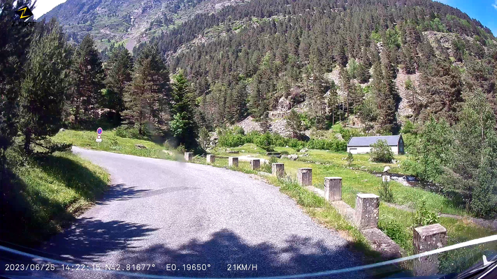 Bild: Wohnmobilreise in die Hochpyrenäen hier Fahrt Pass Col Cap de Long 