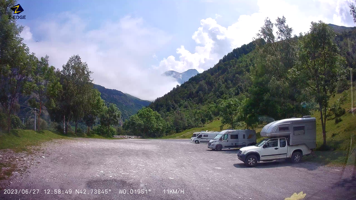 Bild: Wohnmobilreise in die Hoch-Pyrenäen, hier Abfahrt vom Col des Tentes 