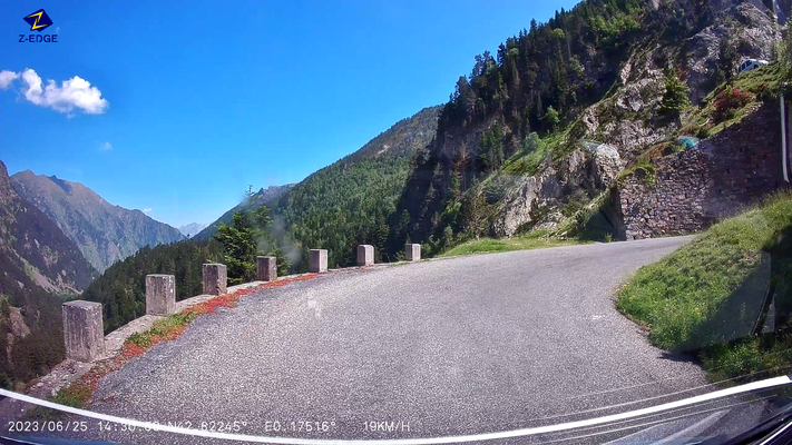 Bild: Wohnmobilreise in die Hochpyrenäen hier Fahrt Pass Col Cap de Long 