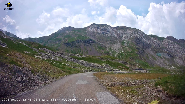 Bild: Wohnmobilreise in die Hoch-Pyrenäen, hier Abfahrt vom Col des Tentes