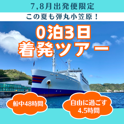 0泊3日着発ツアー