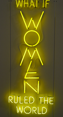 YAEL BARTANA "What if women ruled the world" 2016 (TL light, 250x98 cm - seen in Art Basel 2016)
