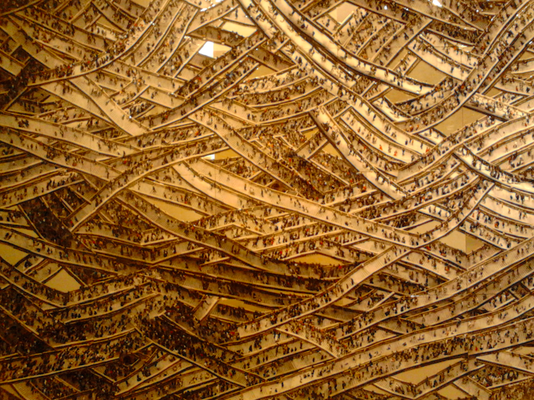 LEE JIYEN, Wherever you will go, 2011, Collage, aluminum panel, 280x480 cm, private collection (Saatchi Gallery, London, 2012)