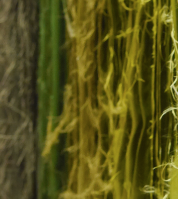 JOEL ANDRIANOMEARISOA, Labyrinth of passions (The Green Process), textile, 120 x 70 cm, 2017 (seen at Miart 2018)