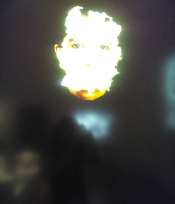 MARINA ABRAMOVIC "Portrait with Golden Mask", 2009 (The Cleaner, Palazzo Strozzi - Firenze, September 2018)