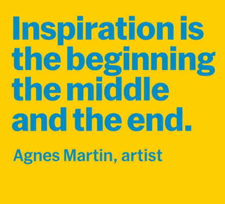 AGNES MARTIN, MoMa Instagram post on the 23rd of October 2019