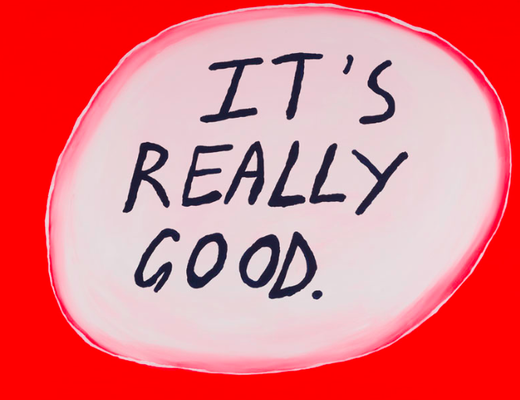 TOM POLO "It's really good" 2011 (acrylic on canvas, 125x186 cm - seen on his website) 