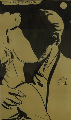 RAYMOND PETTIBON "Use the moon" (seen in Artissima 2018 at InArco's booth)