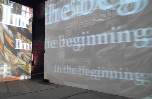 PETER GREENAWAY "In the beginning was the image" 2015 (seen at the 56th Venice Biennial, 2015, Italian Pavillion)