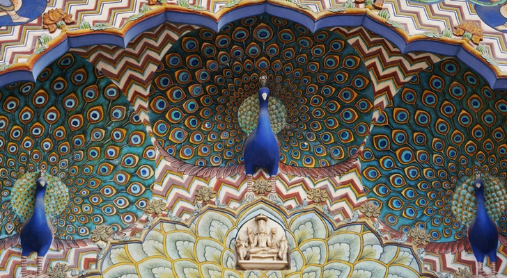 City Palace, Jaipur, India, 1729. Photo by Brando, via Flickr (from Artsy.net)