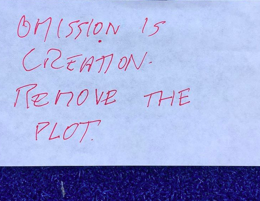 from Hans Ulrich Obrist Instagram profile (January 7th 2020), in memory of JOHN BALDESSARI