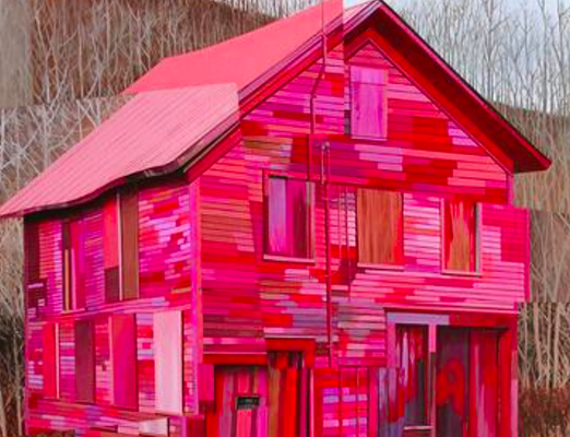 JESSICA HESS, North Adams, oil on canvas, 42x36 inches, 2017