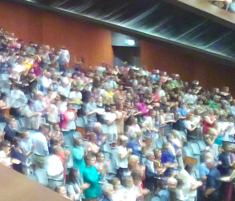 The public at "Marina Abramovic speaks" (Teatro del Maggio Musicale Fiorentino, Florence, 22nd September 2018)