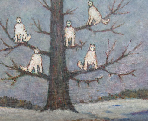 SERGEI PANKEJEFF, Wolves sitting in a tree, 1964, Freud Museum London (seen online)