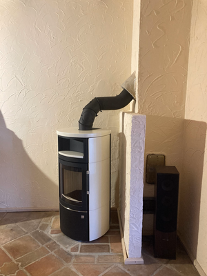 Hark 44.5.1 Kaminofen 45 Grad Anschluss