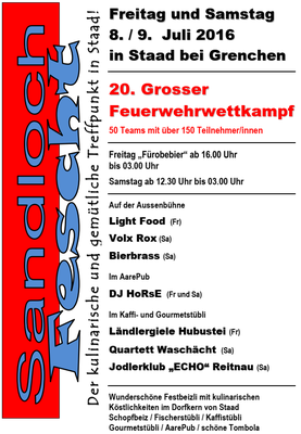 Flyer Sandlochfescht 2016