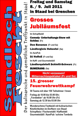 Flyer Sandlochfescht 2011