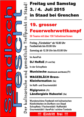 Flyer Sandlochfescht 2015