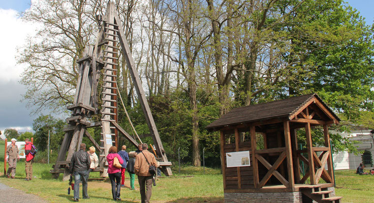 Römische Pfahlramme © RömerWelt am Caput Limitis