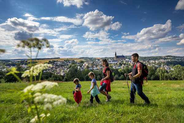 Auf dem Panoramaweg um die barocke Bergstadt Schneeberg © Tourismusverband Erzgebirge e.V., Uwe Meinhold