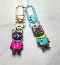 キーホルダー  550円→380円(税込)   スカーフをした猫   
