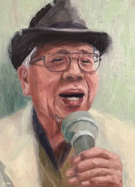 ノリコミシマの描く人物画、油絵、norico mishima’s portrait oil painting.