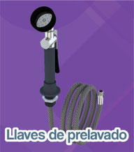 Llaves de prelavado water saver