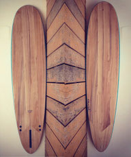 Paulownia wood surfboard Elleciel