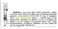 Wichmann Ziehfeder. DRGM 127514. Zentralblatt der Bauverwaltung, 29. September 1900, p.472 [ZLB] 