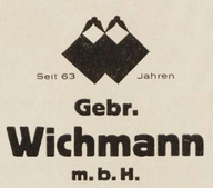 Wichmann's trade mark 'Zirkelwee' was registered in 1928. DPMA 393304.  Advert (1936) from digital.staatsbibliothek-berlin.