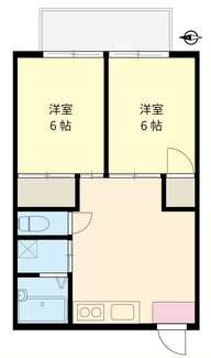 フォンテーヌセブン 2DK